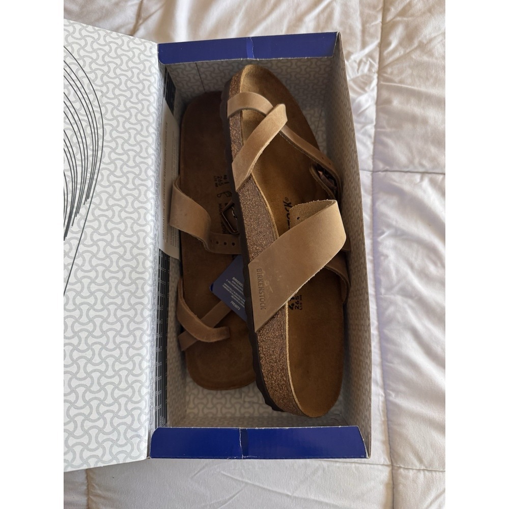 New Birkenstock Mayari Oiled Leather (Tobacco Brown) Size 41 Sandals 1011433 - Picture 6 of 7